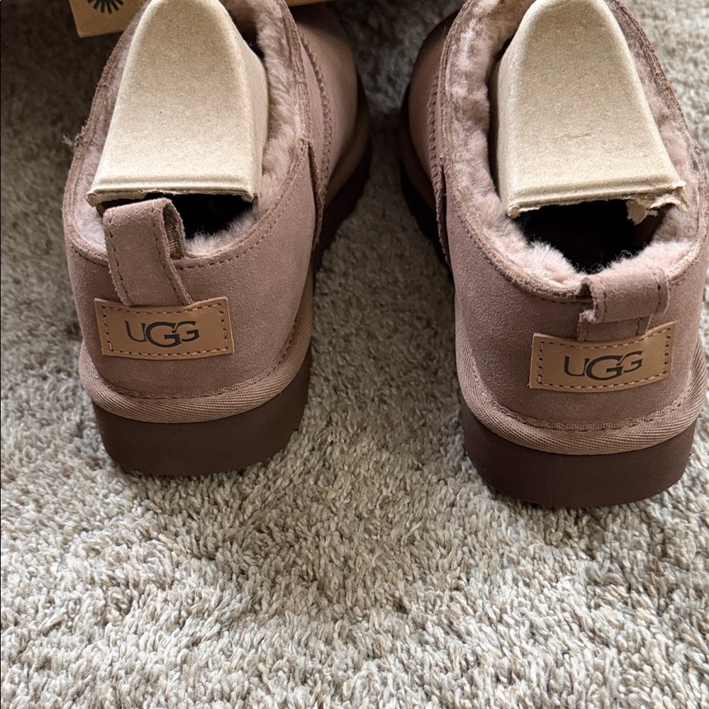 Cozy UGG Suede Slip-On Slippers - Picture 2 of 4